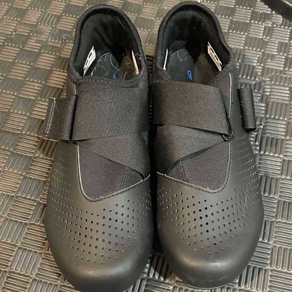Shimano black womens cycling shoes
